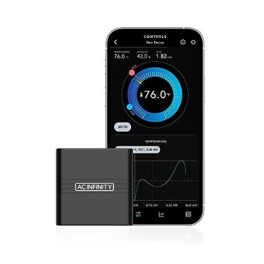 Imagem de AC Infinity Cloudcom A2, Mini Monitor de Aplicativo Bluetooth com Higrômetro Inteligente de Temperatura e Umidade, Termômetro de Medidor Climático para Porões, Salas de Guitarra, Tendas de Cultivo e E