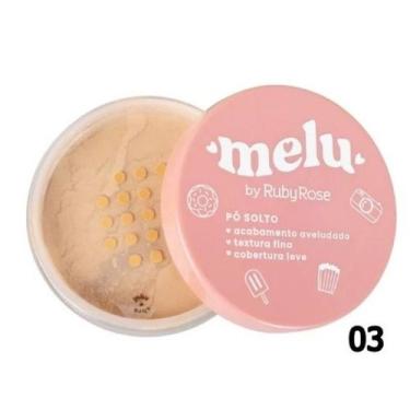 Imagem de Pó Solto MELU by RUBY ROSE RR852 Pó Banana Pó Translúcido Pó Finalizad