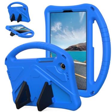 Imagem de YRH Capa para Lenovo Tab One 22.1 cm 2025, capa para tablet infantil EVA à prova de choque com alça de apoio (azul)