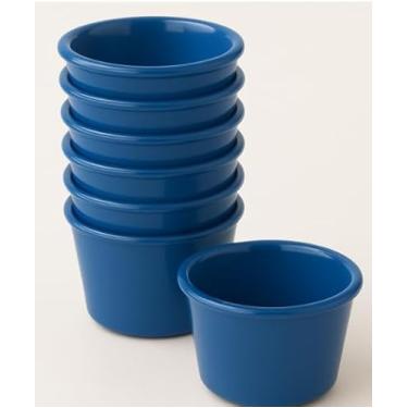 Imagem de Sigweis Ramequins de melamina, 42,5 g, azul, conjunto de 72