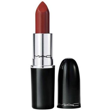 Imagem de Batom Labial MAC Lustreglass Lipstick Tons Escuros, Spice It Up