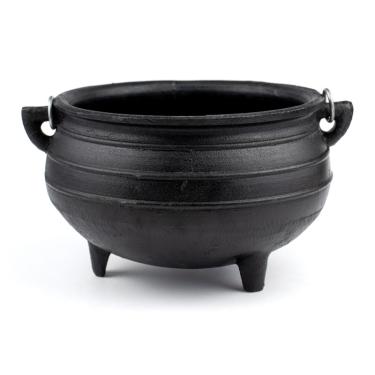 Imagem de Caldeirão Wicca da Bruxa de Ferro Tripé Alça N.4 1,6 Litros