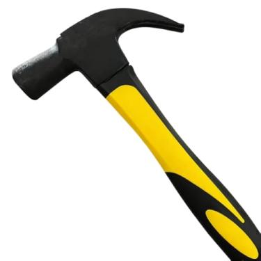 Imagem de Martelo de unha de 30 cm com cabeça de aço e cabo de borracha, martelo, ferramentas para trabalhar madeira, 27 mm(27 cm de comprimento)