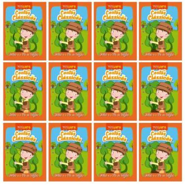 Imagem de Kit 25 Mini Livros Conto Classico Infantil - Joao e o Pe de Feijão - C