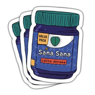 Imagem de Adesivo Sana Sana Colita De Rana, Adesivo Médico de Enfermagem, Adesivos de Enfermagem RN LPN CNA Médicos e Trabalhadores Médicos - Adesivo de Vinil 7,6 cm para Garrafas de Água Laptop Telefone