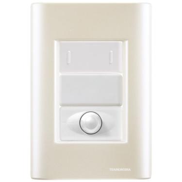 Imagem de Cj Interruptor Paralelo + Dimmer Ajustável Giz Pérola Tramontina Completo Pronto Tramontina