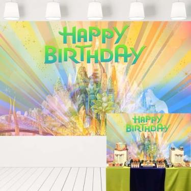 Imagem de Cenário temático de filme de zoológico da cidade, cenário de vida selvagem urbana, brilhante, faixa de decoração de festa de aniversário infantil 1,5 x 3 m 19