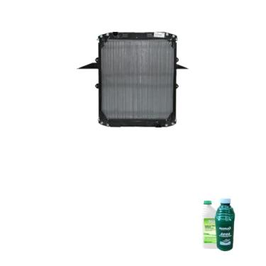 Imagem de Kit Radiador Ford Cargo 712/914 com Aditivo MWM Verde e Água Desmineralizada 1L