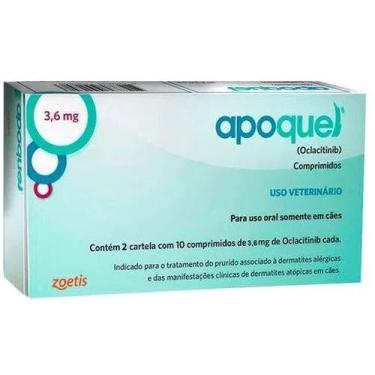 Imagem de Apoquel 3,6mg 20 Comprimidos Dermatológico para Cães Zoetis