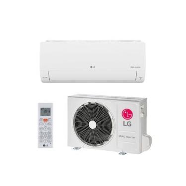 Imagem de Ar-Condicionado Split LG Dual Inverter Voice+AI 24.000 BTUs, Quente e Frio, Branco - S3NW24K2