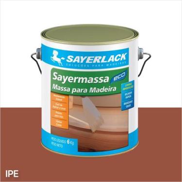 Imagem de Massa Para Madeira Correção Calafetar Sayelack 6Kg e 1,5kg Cores Cor:I