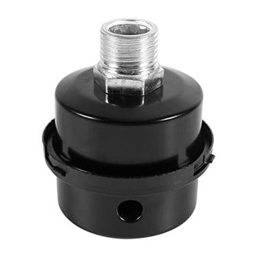 Imagem de AUNMAS Silenciador de Filtro de Admissão, Filtro de Ruído para Compressores de Ar Isentos de óleo, Melhora a Eficiência do, Conector de Rosca G1/2, Ideal para Aplicações Industriais