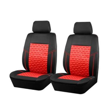 Imagem de FALVFUN Capa de assento dianteiro do carro, malha macia de ar frio 3D em relevo para pneu protetor de assento dianteiro compatível com airbag, capa de proteção interna esportiva para cadeira, ajuste