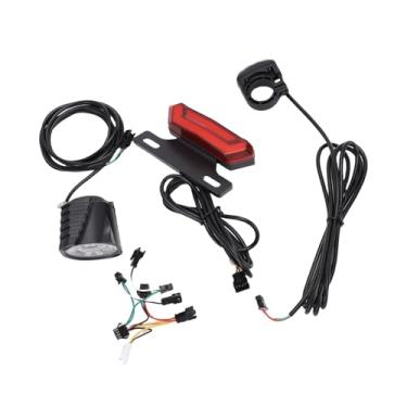 Imagem de SUNGOOYUE Kit de Luzes de Advertência de Freio Dianteiro Elétrico de Luz Traseira de Bicicleta Com Controlador de Botão de Interruptor de 5 Pinos para Bicicletas Elétricas ABS Construção Iluminação