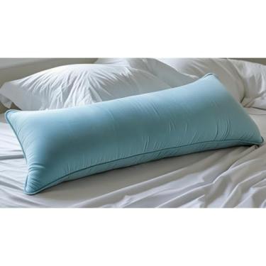 Imagem de Travesseiro de corpo xuxao gigante 1,40x50 tecido bordado enchimento fibra de silicone firme para dormir de lado