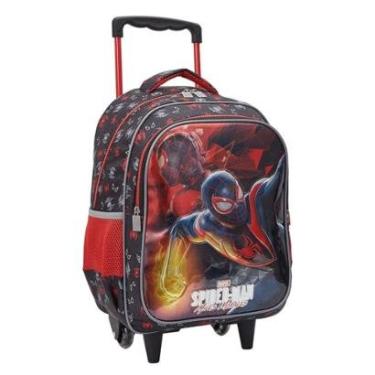 Imagem de Mochila com Rodas Escolar 14 Homem Aranha Metal-Masculino
