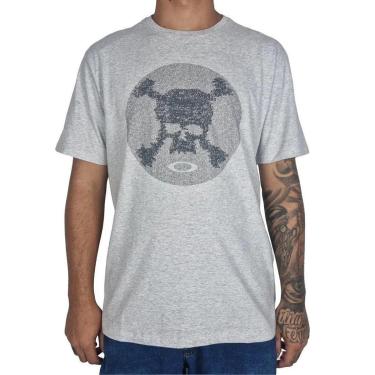 Imagem de Camiseta Oakley Trn Graphic Skull Tee Stone Grey-Masculino