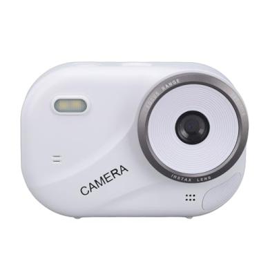 Imagem de Cryfokt Câmera Digital 1080P, 16x Câmeras Pequenas de Vlogging Portátil para Adolescentes, Adultos, Crianças Com 2,4 Polegadas, Suporte Multilíngue, USB de Alta Velocidade, Luz de (Branca)