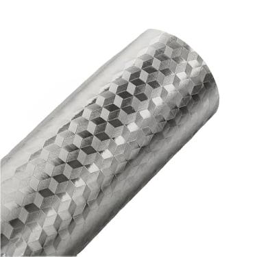 Imagem de Forro Adesivo Protetor de Armário 5 Metros, Anti-Gordura Impermeável Papel de Alumínio para Gaveta e Cozinha(Modelo 2-60cm)