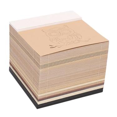 Imagem de Luocute Bloco de Notas de Calendário de Escultura de de Coruja 3D, Bloco de Notas Transformador Com Caixa de Acrílico Transparente, para Decoração de Casa de Escritório, Marcador