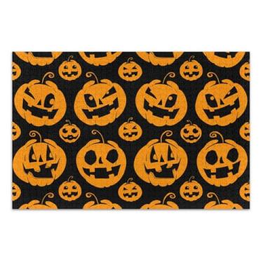 Imagem de Quebra-cabeça para adultos 1000 peças engraçadas arte animal quebra-cabeça personalizado divertido família quebra-cabeça Halloween lanterna preto abóbora jogo quebra-cabeça, presentes, 75 x 40