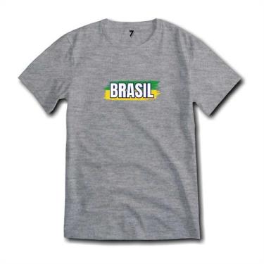 Imagem de Camiseta Brasil Patriota Unissex Malha Fria Antipilling - Sete Sete Es