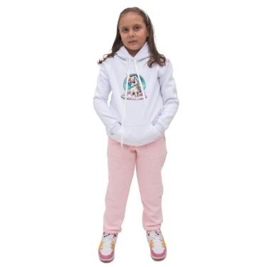 Imagem de Conjunto Moletom Infantil Estampa de Unicornio Menina-Feminino