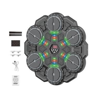 Imagem de Máquina de Boxe Musical,Brinquedos Interativos Sem Fio com Luz - Máquina De Treino De Boxe Com Música Montada Na Parede,Para Desporto Fitness Exercício Casa Ginásio Escritório