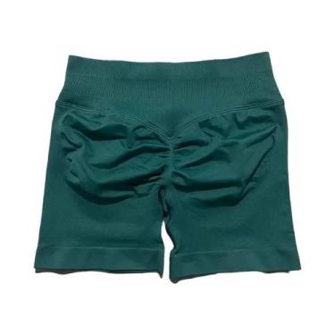 Imagem de Shorts De Yoga Femininos De Cintura Alta Para Fitness E Treino, Com Ef