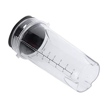 Imagem de aqxreight Substituição de Copo de Liquidificador de 16 Onças Com Tampa Articulada, Recipiente Seguro para Máquina de Lavar Louça para Espremedores Nutritivos, Design Portátil e à Prova de Vazamento