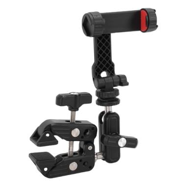 Imagem de EBTOOLS Suporte para Câmera de Bicicleta, Braçadeira de Cabeça Dupla de Liga de Alumínio Leve para Câmera de Ação e Smartphone, Com Cabeça Esférica de 360° e Parafuso de 1/4, Carga