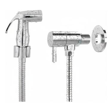 Imagem de Ducha Higiênica Abs Cromado 1.4 De Volta Completa Luxo Ducha Para Banh