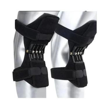 Imagem de Protetores De Joelho Vermelhos Com Suporte De Potência E Molas De Rebo