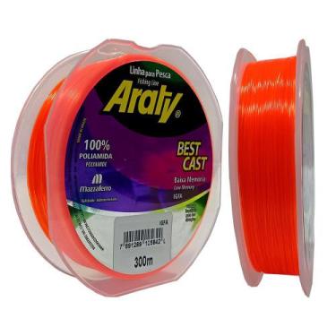 Imagem de Linha de Pesca ARATY BEST CAST - 300M, 0,30mm, Laranja