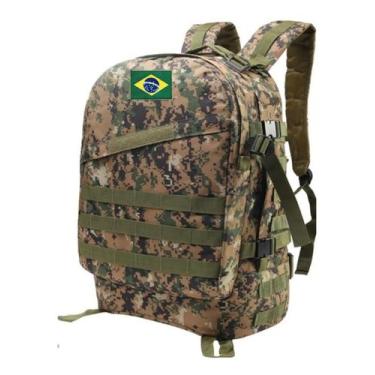 Imagem de Mochila Militar Assault Tatica Oxford 900d  40 L - Sou Preço, Floresta