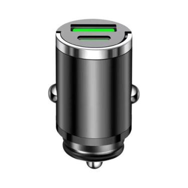 Imagem de Carregador Rápido Mini Para Carro 200W QC3.0 PD USB Tipo C Para iPhone