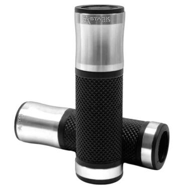Imagem de Manopla Stark Race V2 Universal Moto Motocicleta 22mm, Prata