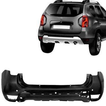 Imagem de Parachoque Traseiro Duster 2015 2016 2017 2018 Com Furo Sensor Moldura