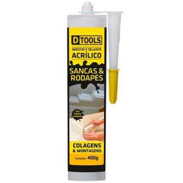 Imagem de Cola para Sancas e Rodapés Cola 400g Vedação e Colagem Branco Dtools