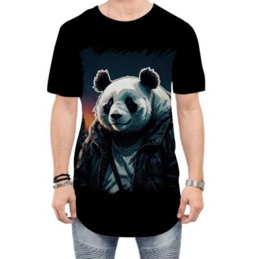 Imagem de Camiseta Longline Panda Com Roupa Estilosa 8 - Kasubeck Store®, G