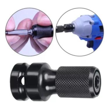 Imagem de Soquete Engate Rápido Adaptador para Chave De Impacto 12 para Hexagona