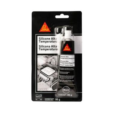 Imagem de Silicone Alta Temperatura Preto RTV Sikasil Gasket Black 95g, SIKA GAS