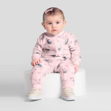 Imagem de Macacão bebê unissex peluciado do Stitch Brandili Baby-Unissex