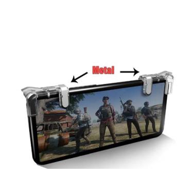 Imagem de Gatilhos de Metal Gamepad Botões L1-R1 Pubg, Free Fire