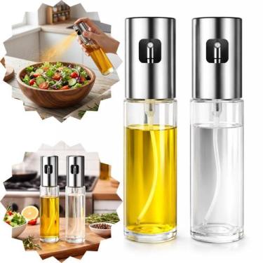 Imagem de Borrifador Spray Multiuso 100ml Vidro Azeite Óleo Vinagre Cozinha Casa