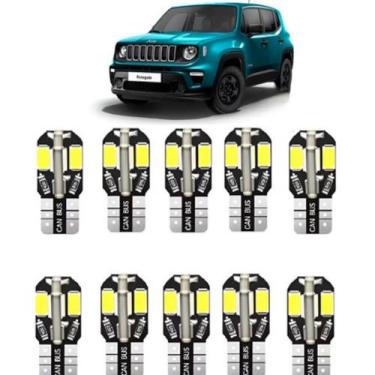 Imagem de Kit Lâmpada Leds Jeep Renegade Farolete/meia Luz - GUSTA CAR PARTS, Br