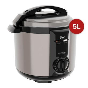 Imagem de Panela De Pressao Eletrica Wppe2 5l 127v Cinza/preto Wap, 110V