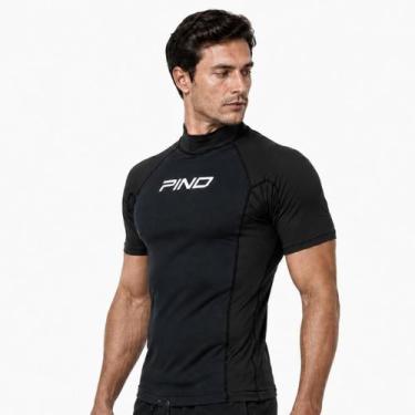 Imagem de Camiseta Lycra Neoprene 2mm Pino Neo Flow UV50 Manga Curta Surf Nataçã