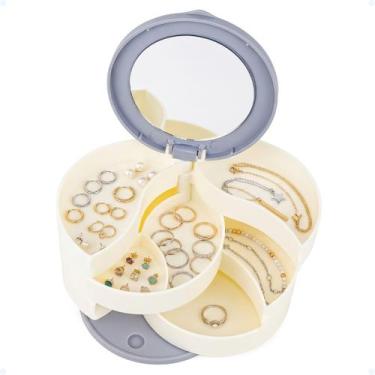 Imagem de Porta Joias Espelho Portátil Para Brincos Colares Pulseiras - Hxt, Bra