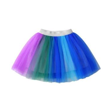 Imagem de Saia Tutu Colorida De Chiffon Para Meninas Bebês DXTON, Mini Vestido D
